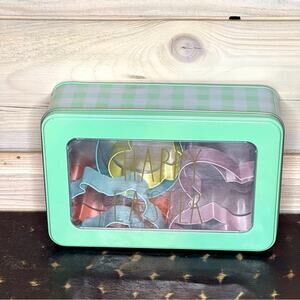 Happy Easter Cookie Cutters Set in Decorative Tin Box Holiday Baking